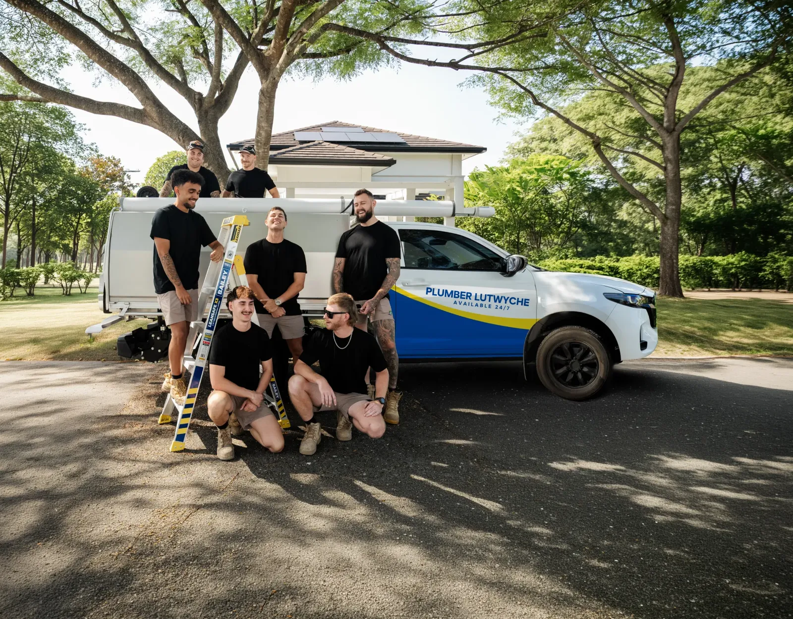 Plumber Lutwyche team and ute